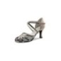 LIZ - Chaussures de danse ouvertes pour femme en cuir antic et résille noir - Werner Kern