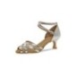 035-089-013 - Chaussures de danse argentée de salon 5 cm - Diamant