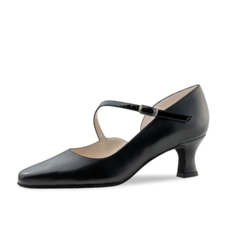 RITA-55 - Chaussures de danses pour femmes en cuir noir - Werner Kern