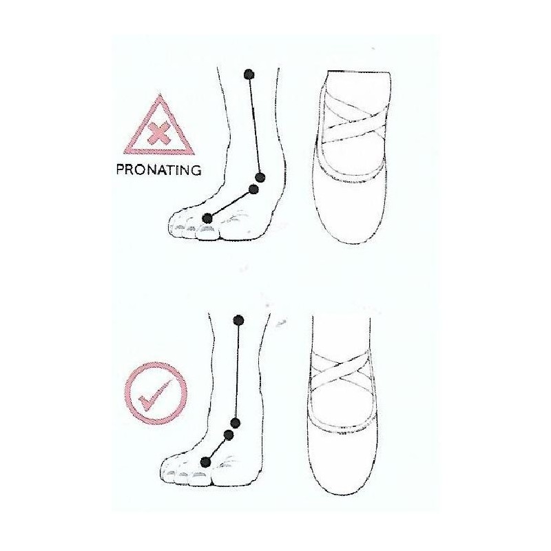 MB105 - Demi-pointes technique avec insert stretch - MDM