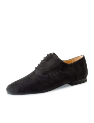 Ancona 28044 - Chaussures de danse pour homme en daim noir très flexible - Werner Kern