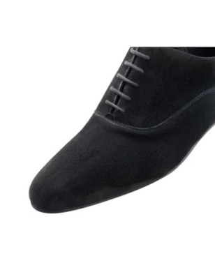 Ancona 28044 - Chaussures de danse pour homme en daim noir très flexible - Werner Kern