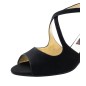 Joy - Chaussures de danse ouvertes en cuir suède noir pour pieds fins - Nueva Epoca Joy - Chaussures de danse ouvertes en cuir suède noir pour pieds fins - Nueva Epoca