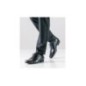 Pesaro 28017 - Chaussures de danse pour homme en cuir noir avec coutures décoratives - Werner Kern