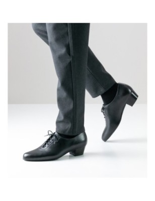 Forli 28019 – Chaussures de danse latines pour hommes en cuir noir – Werner Kern