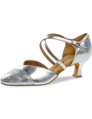 161-068-505 - Chaussures de danse à talons pour femme couleur argent talon de 5cm- Diamant