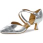 161-068-505 - Chaussures de danse à talons pour femme couleur argent talon de 5cm- Diamant