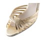 Mary - Chaussures de danse en cuir doré et boucle réglable couleur platin/beige - Werner Kern