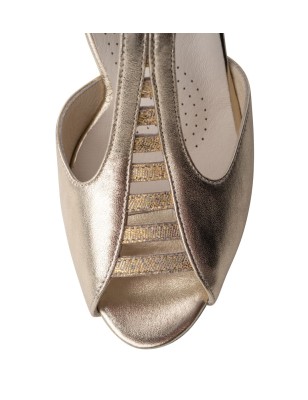 Holly60 - Chaussures de danse or et beige, semelle confort - Werner Kern