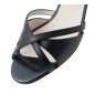 July - Chaussures de danse à talons évasés 8 cm en cuir noir - Werner Kern