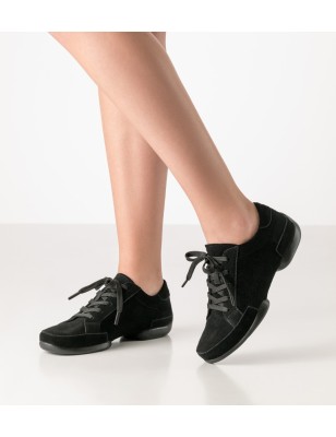 155-pureflex - Baskets pour femme bi-semelle en cuir de couleur noir - Anna Kern
