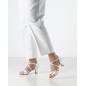 July - Chaussures de danse à talons évasés 5.5 cm en satin blanc - Werner Kern July - Chaussures de danse à talons évasés 5.5 cm en satin blanc - Werner Kern