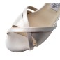 July - Chaussures de danse à talons évasés 5.5 cm en satin blanc - Werner Kern July - Chaussures de danse à talons évasés 5.5 cm en satin blanc - Werner Kern
