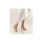 Astrid55 - Chaussures de danse ouvertes en cuir nappa or et bride salomé - Werner Kern