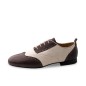 Carrara 28066 - Chaussure de danse ultra-souple brune et crème pour homme - Werner Kern