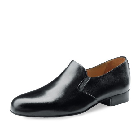 Lido 28016 - Chaussures de danse noires pour homme en cuir style mocassin - Werner Kern