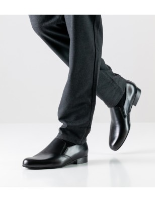 Lido 28016 - Chaussures de danse noires pour homme en cuir style mocassin - Werner Kern