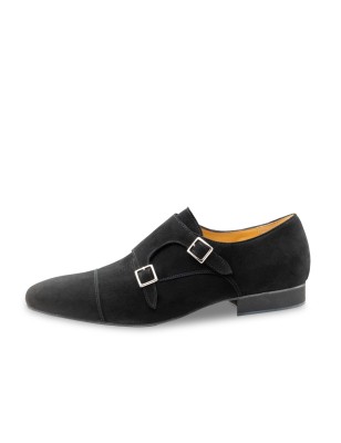 Anzio 28068 - Chaussures de danse en cuir noir tressé pour homme - Werner Kern