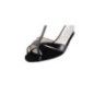 Astrid65 - Chaussures de danse à bride salomé croisée, en cuir nappa argenté - Werner Kern