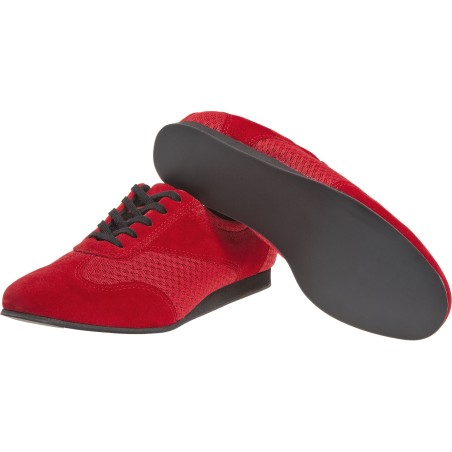 183-435-579-V - Chaussures de danse rouges pour femme talon de 1,2cm, semelle Variospin- Diamant