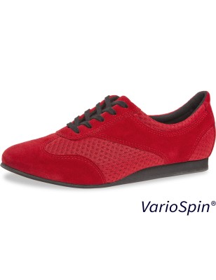183-435-579-V - Chaussures de danse rouges pour femme talon de 1,2cm, semelle Variospin- Diamant