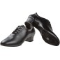 189-234-560 - Chaussure de danse bi-semelle pour femme talon 3,7 cm en cuir noir - Diamant