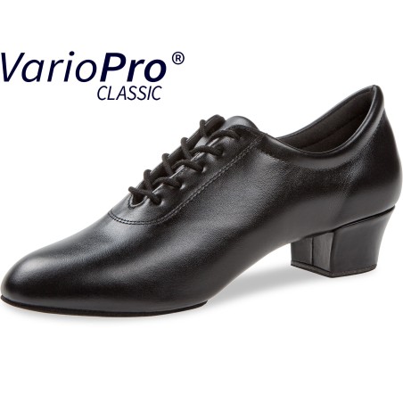 189-234-560 - Chaussure de danse bi-semelle pour femme talon 3,7 cm en cuir noir - Diamant
