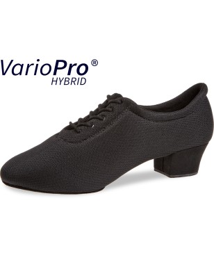 189-134-604 - Chaussures d'entrainement pour danse fermées  en mesh noir talon de 3,7cm Semelle  Variopro modèle VEGAN- Diamant
