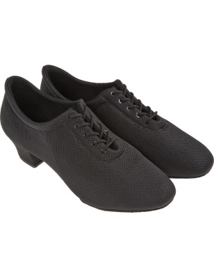 189-134-604 - Chaussures d'entrainement pour danse fermées  en mesh noir talon de 3,7cm Semelle  Variopro modèle VEGAN- Diamant