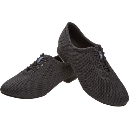 193-222-604 - Chaussure de danse standard pour homme en mesh noir talon 2 cm- Diamant
