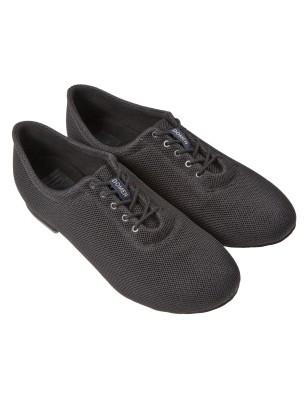 193-122-604 - Chaussures de danse standard mesh noir pour hommes talon 2 cm  - Diamant