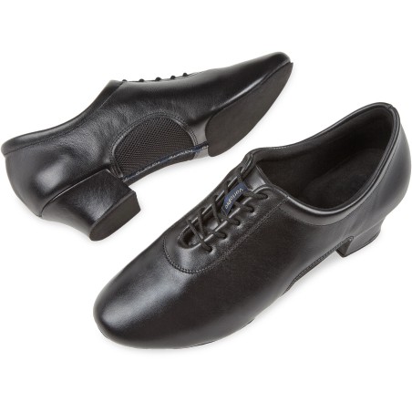 163-224-592 - Chaussures de danse latine pour hommes talon 4 cm en cuir lisse - Diamant