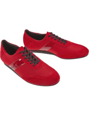 192-425-579-V - Baskets sneakers de danse rouges avec semelle VarioSpin talon de 1,5cm- Diamant