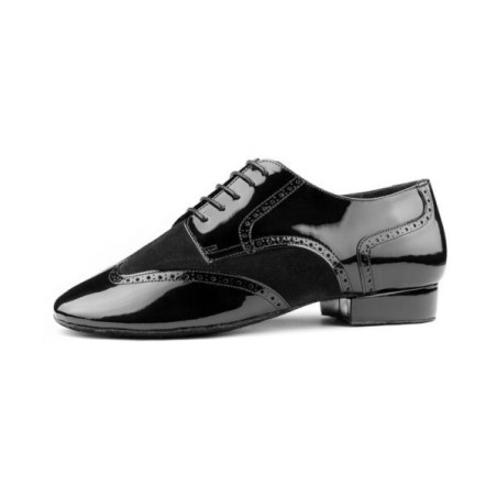 PD042 - Chaussures de tango en vernis noir et vernis noir - PortDance