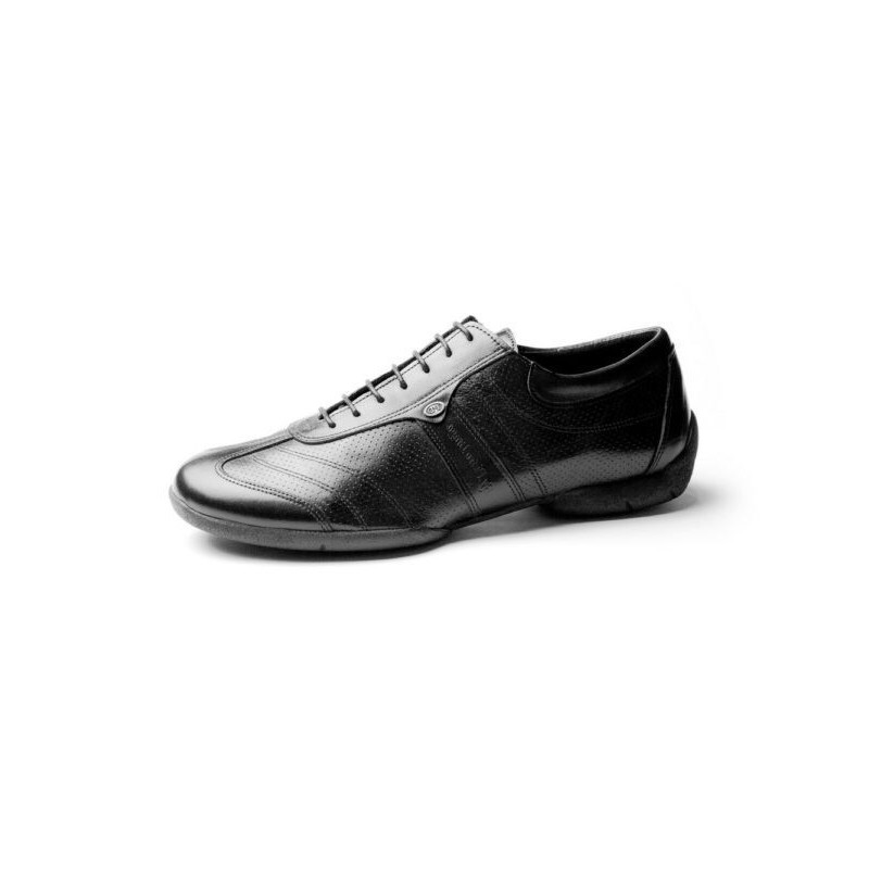 PD Pietro Street - Sneakers de couleur en cuir noir - Portdance