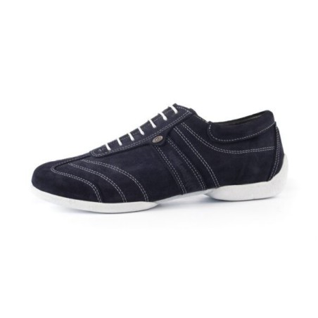 PD Pietro Street - Sneakers de couleur en cuir bleu et blanc - Portdance