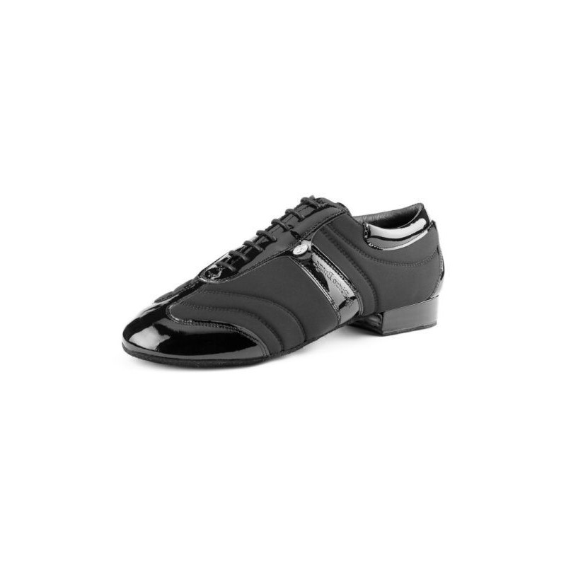 Pietro Braga - Sneakers cuir vernis et néoprène suede sole - Portdance