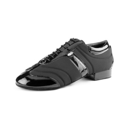 Pietro Braga - Sneakers cuir vernis et néoprène suede sole - Portdance