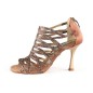 PD803 - Chaussures bronzes pour femme avec multiples lanières brillantes - Portdance