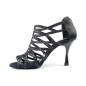 PD803 - Chaussures noires pour femme avec multiples lanières brillantes - Portdance