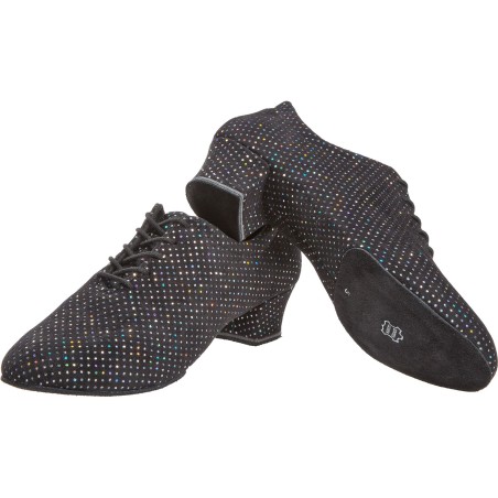 189-234-155 - Chaussure d'entrainement bi-semelle pour femme talon 3,7 cm brocade strass - Diamant
