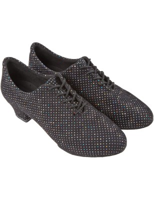 189-234-155 - Chaussure d'entrainement bi-semelle pour femme talon 3,7 cm brocade strass - Diamant