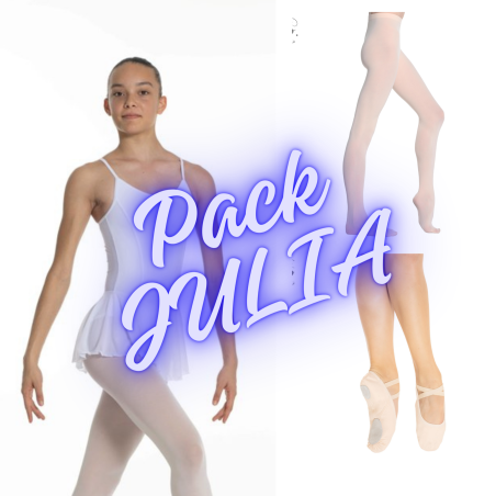Pack de danse JULIA (justau + collants + chaussons) - Artiligne